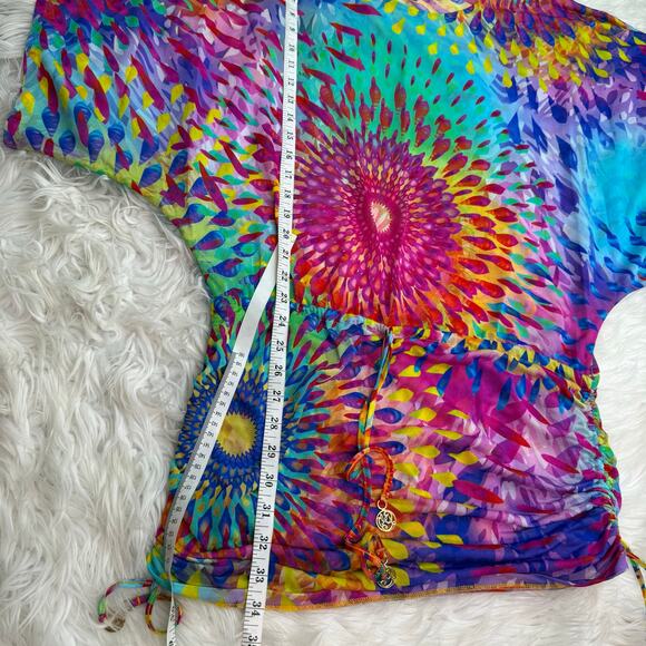 Luli Fama Women's BAJO UN MISMO SOL South Beach Cover Up Dress Multicolor Size M - Picture 3 of 16